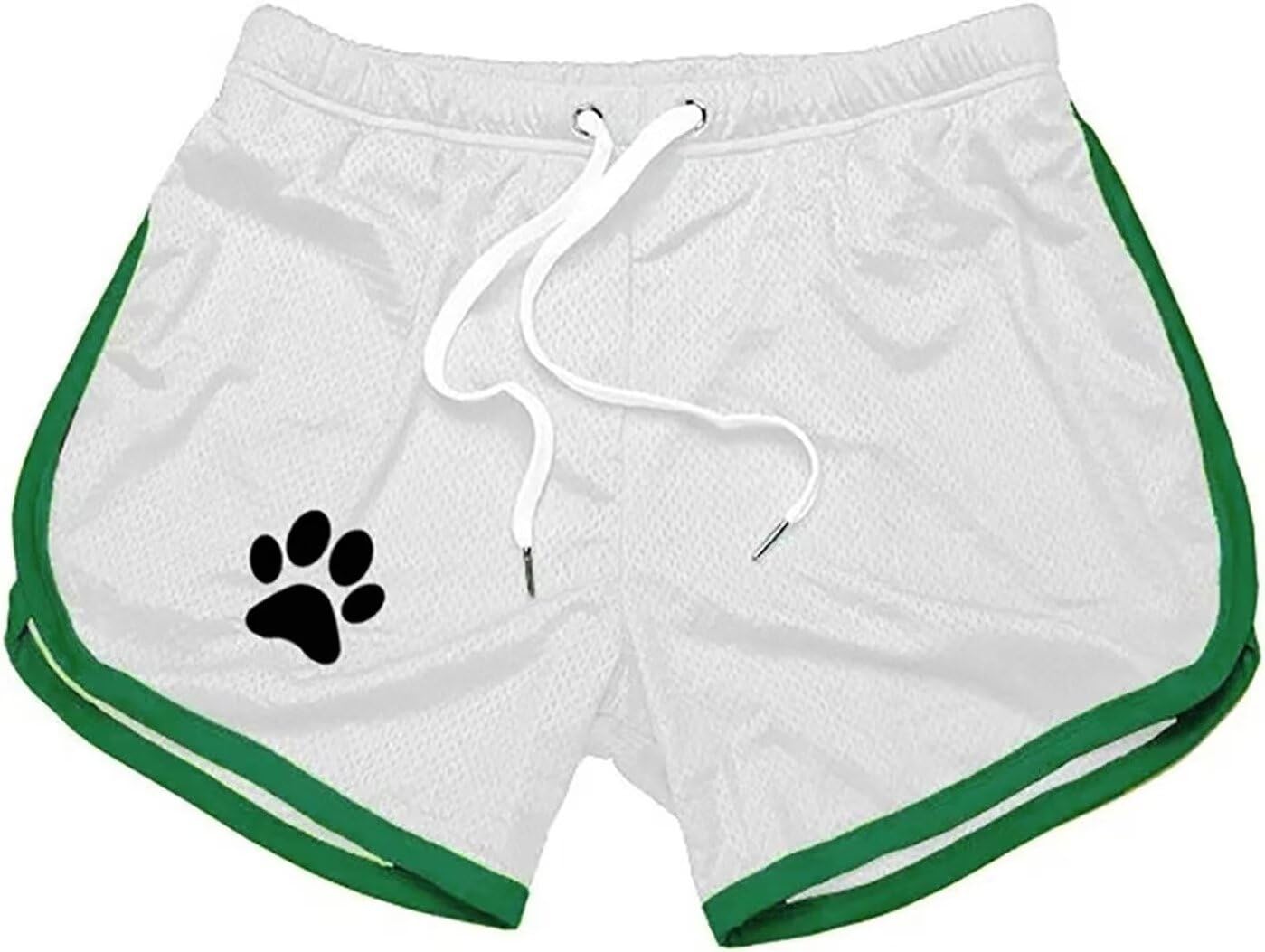 Men's Running Shorts Breathing Athletic Gym Mesh Shorts for Men Breathable Dog Paw Print Gym Workout Shorts
