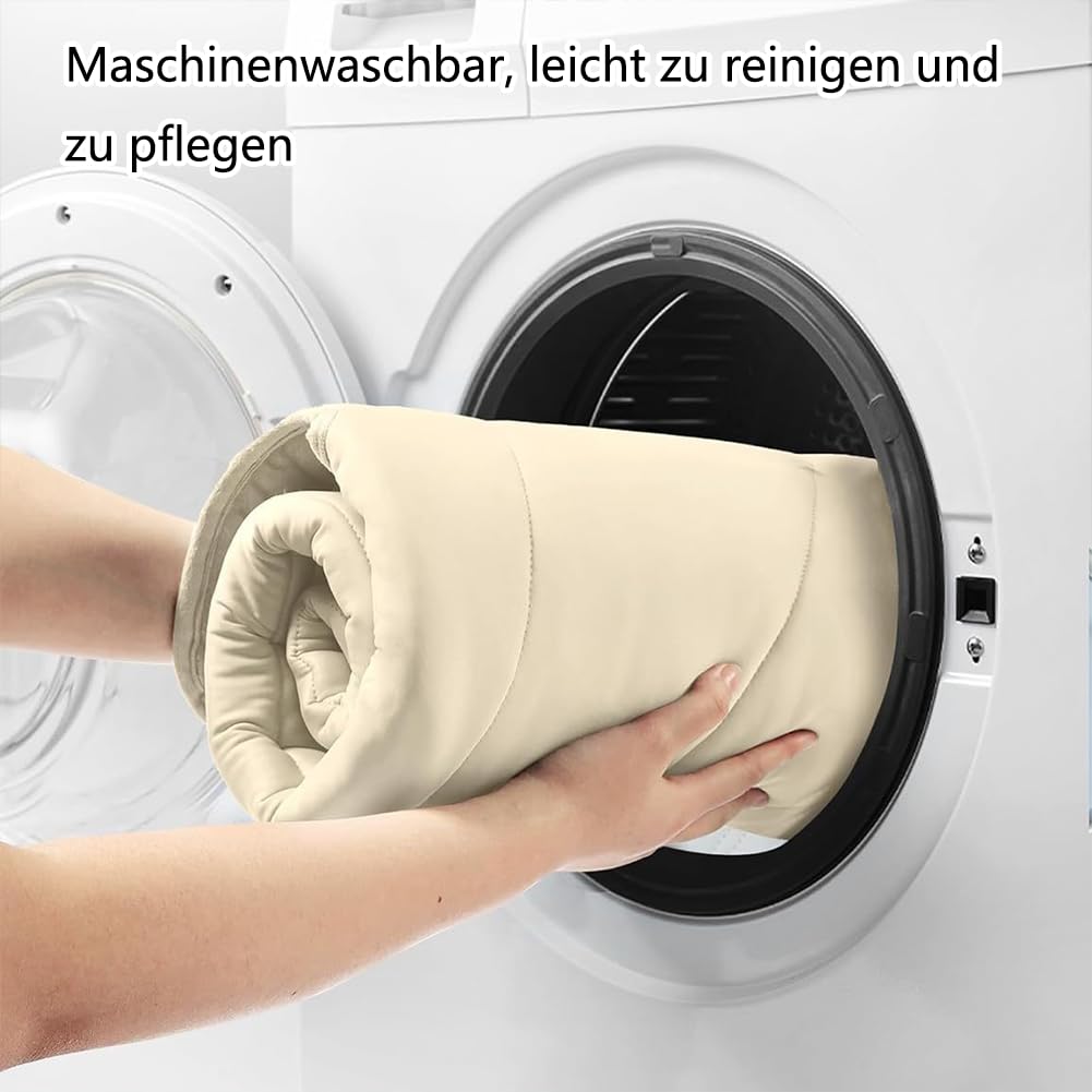 Die Innovative Kühlmatte Für Hunde, KüHlmatte Hund SelbstküHlend, Waschbar KüHldecke für Hunde, Faltbare Sommer-Haustiermatte, Wendbar für Ganzjährigen Komfort (Beige, L)