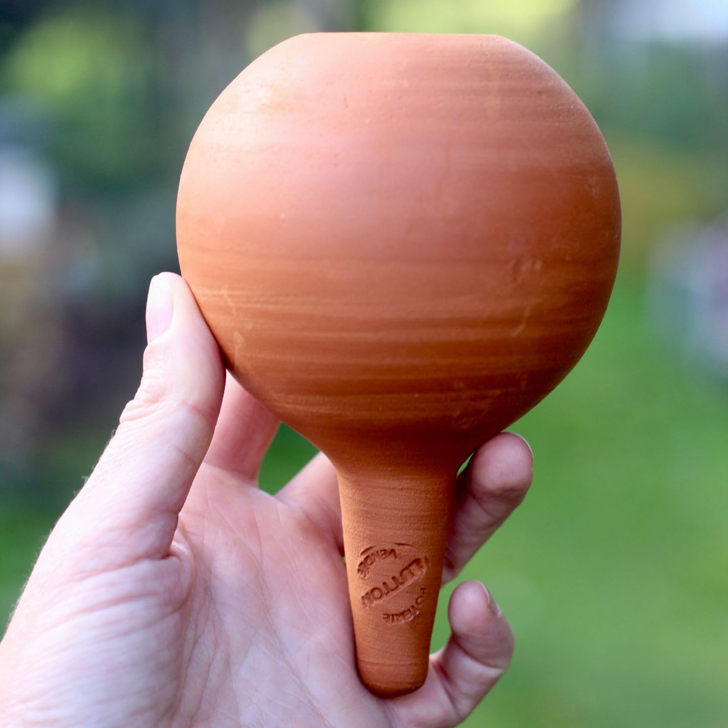 Ollas Lutton Mini Olla Terre Cuite à Planter 25cl | Arrosage Automatique Et Ecologique Pour Plante D'Intérieur Et D'Extérieur | Système D'Irrigation Naturel | Autonomie 2 Jours | OYA Jaune
