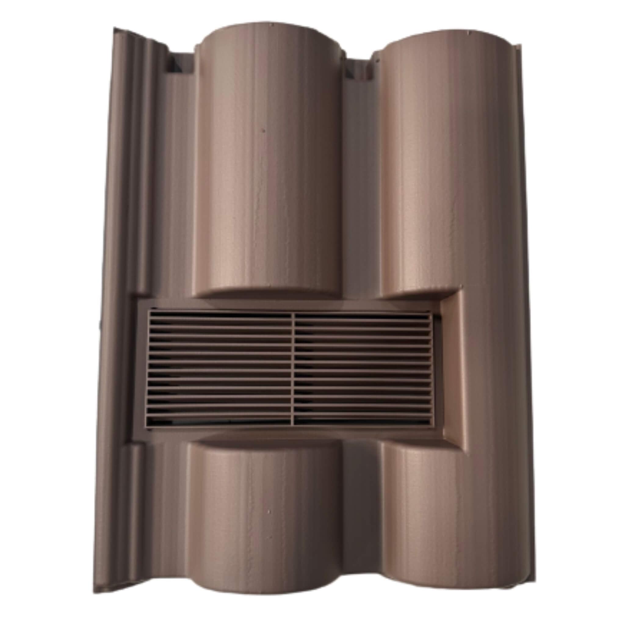 Roof Tile Vent for Marley Bold Roll with Flexi Pipe Adaptor (Brown)