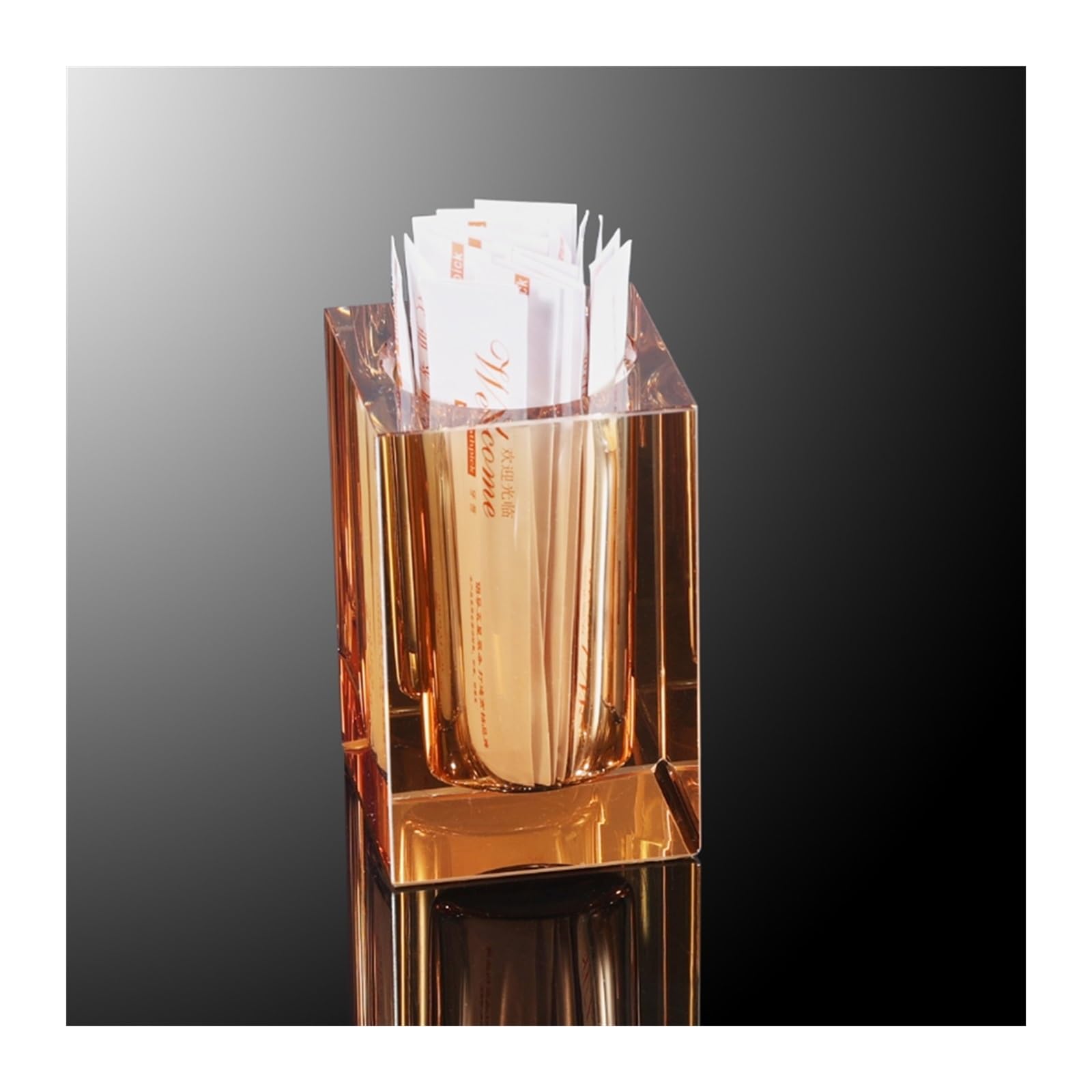 WDWDW Toothpicks Dispenser Toothpick Box Creative crystal glass holder transparent hotel household cotton swab restaurant storage jar