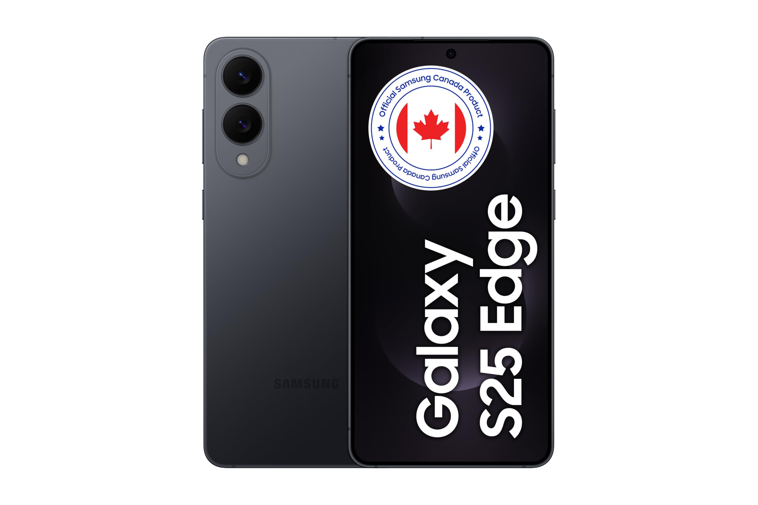 Samsung Galaxy S25 Edge - Titanium Jet Black, 256GB, AI Smartphone