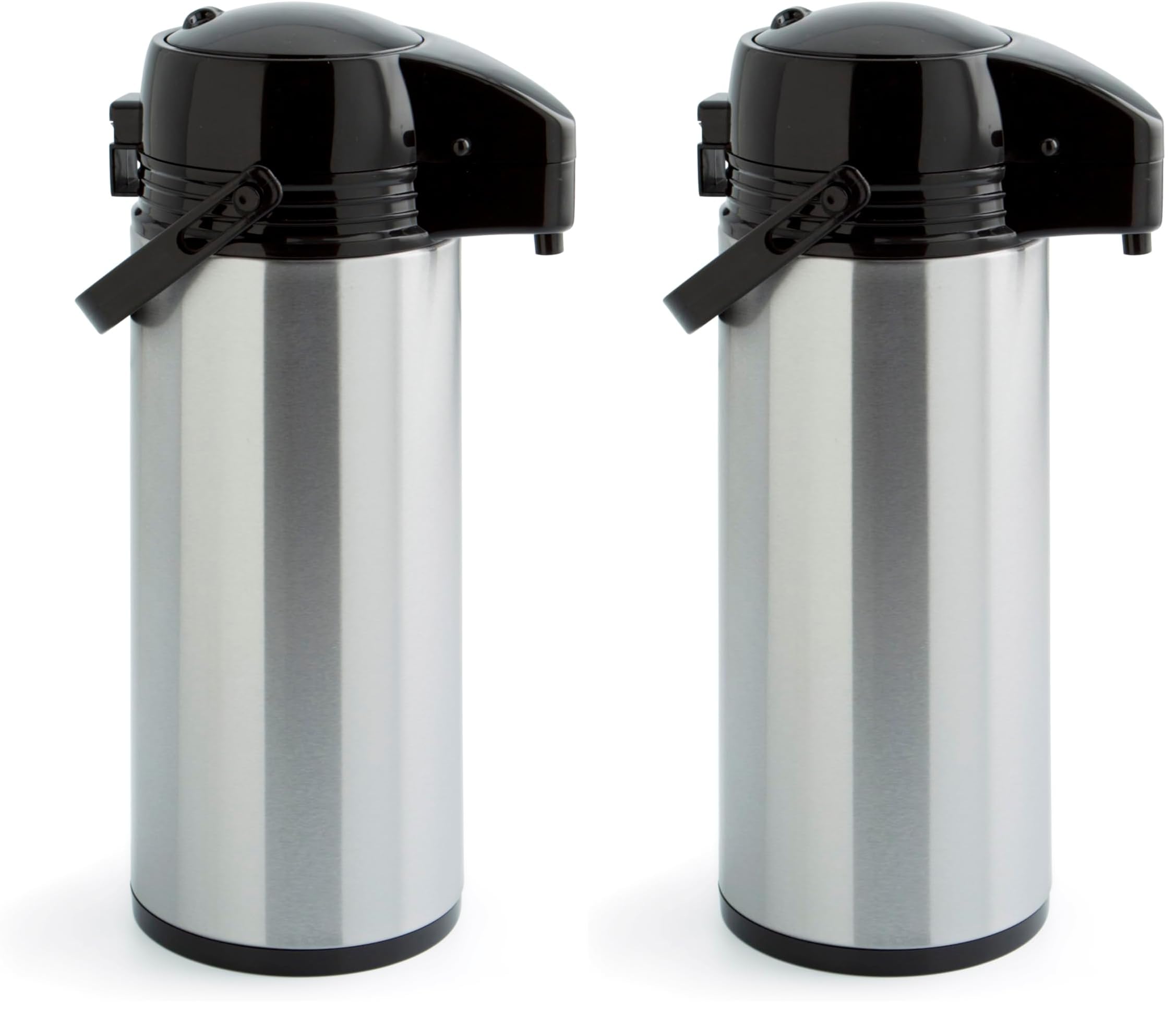 Quid Xylon Thermoskanne, Edelstahl, 1,9 l, Stahl (Packung mit 2)