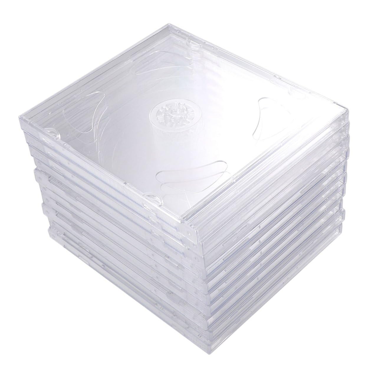 Garneck 25 Custodie Per Cd in Plastica Rigida Facili Da Trovare Compatte Per Conservare Video Di Matrimoni E Mixtape