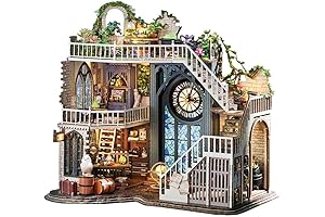 Mini House Kit: DIY Dollhouse, Wooden Puzzle, Crafts Kit