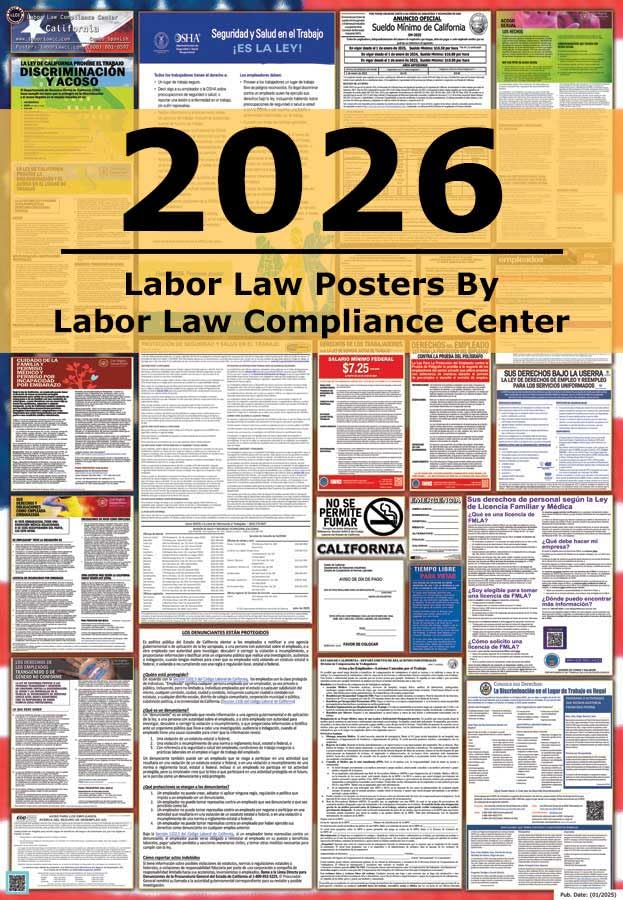 Affiches de droit du travail espagnol pour protéger votre entreprise en Californie