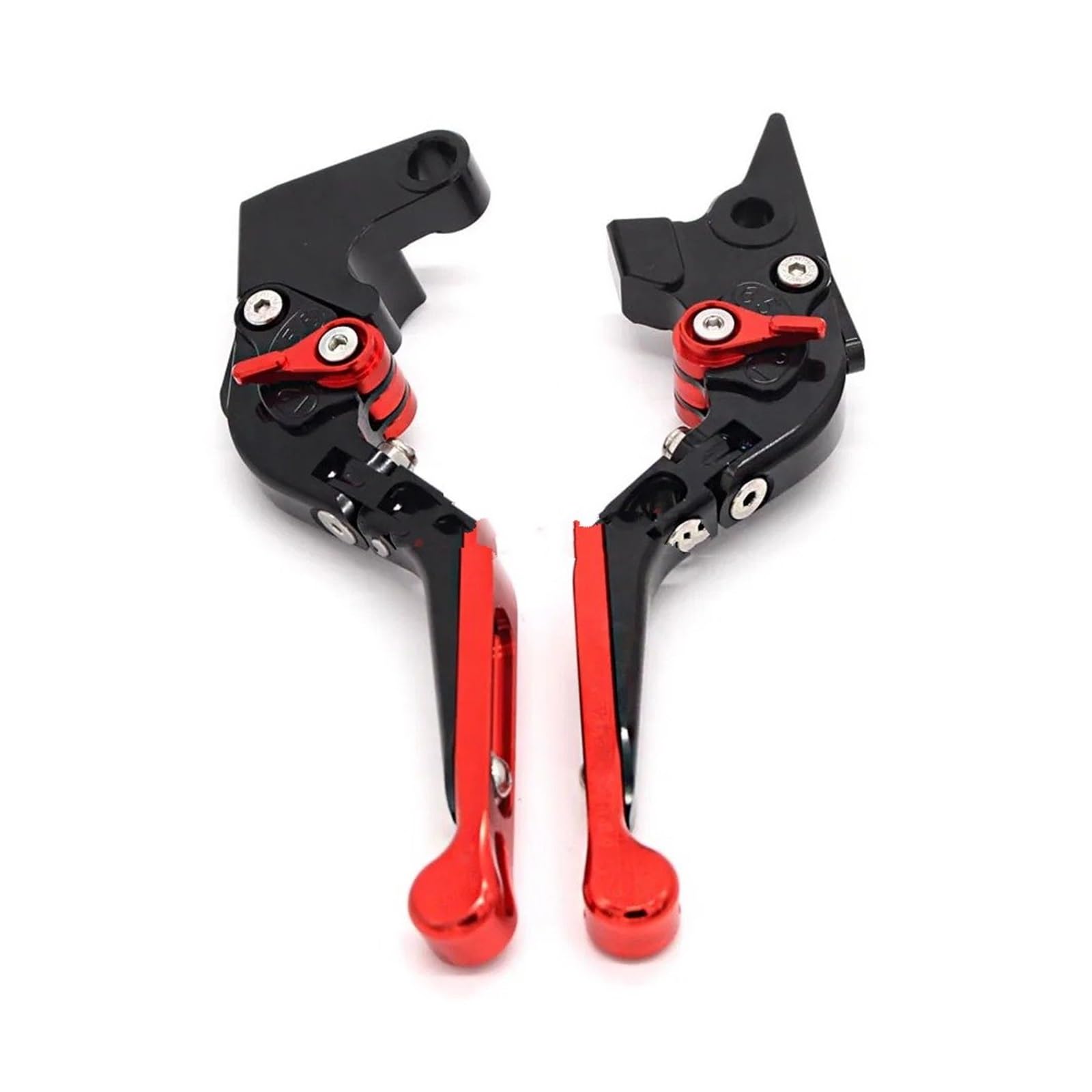 JWQEBNS Motorcycle Brake Clutch Levers for GSXR 600 750 1000 K1 K2 K3 K4 K5 K6 K7 K8 K9 Motorcycle Accessories CNC Adjustable Folding Brake Clutch Levers(Red1)