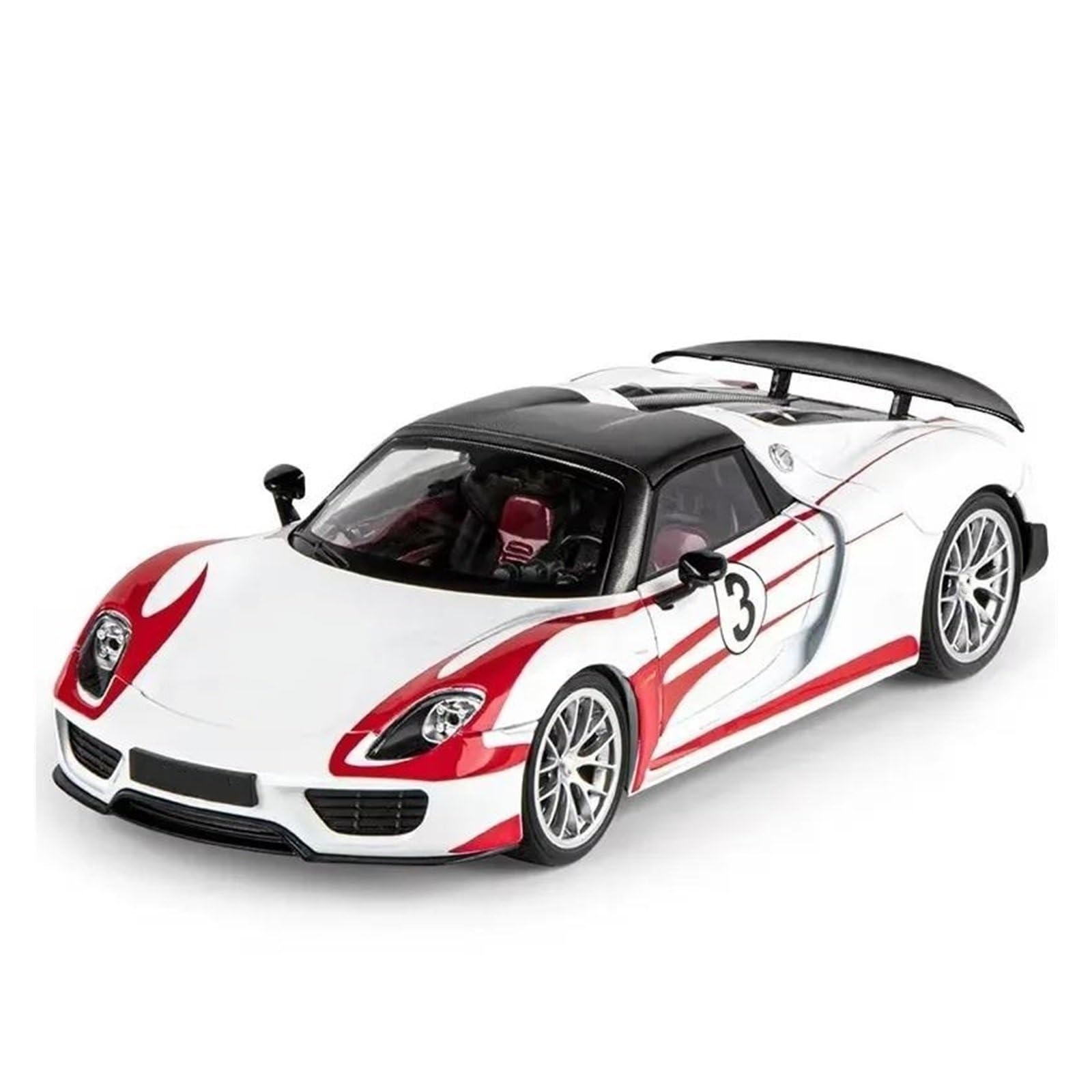ONAIC Diecast Model 1:18 For 918 For Martini Car Model Alloy Diecast Doors Opened(Red)