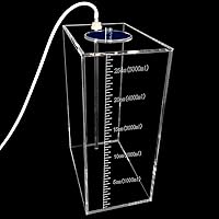 Vista 8 de Cubo de srorage líquido hecho de acrílico, contenedor de dosificación de depósito, accesorios de bomba de aire para acuarios, dosificación