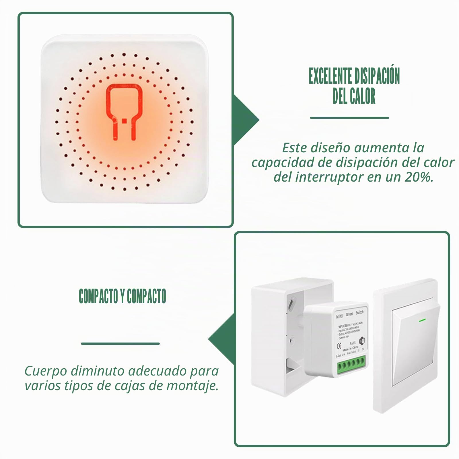4 piezas de módulo de interruptor de luz inteligente de 1 vía, interruptor de luz de Smart Home, interruptor Smart Life, módulo de relé de interruptor mini DIY de WLAN, compatible con Alexa y Google