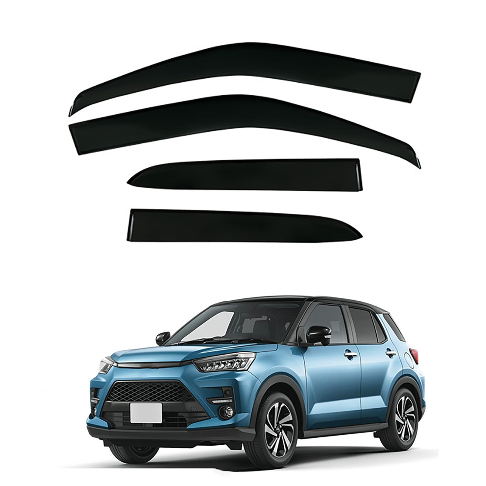 Amazon.com: ZXEBM 4-pc Wind Deflectors for Toyota RAIZE 2019-2024