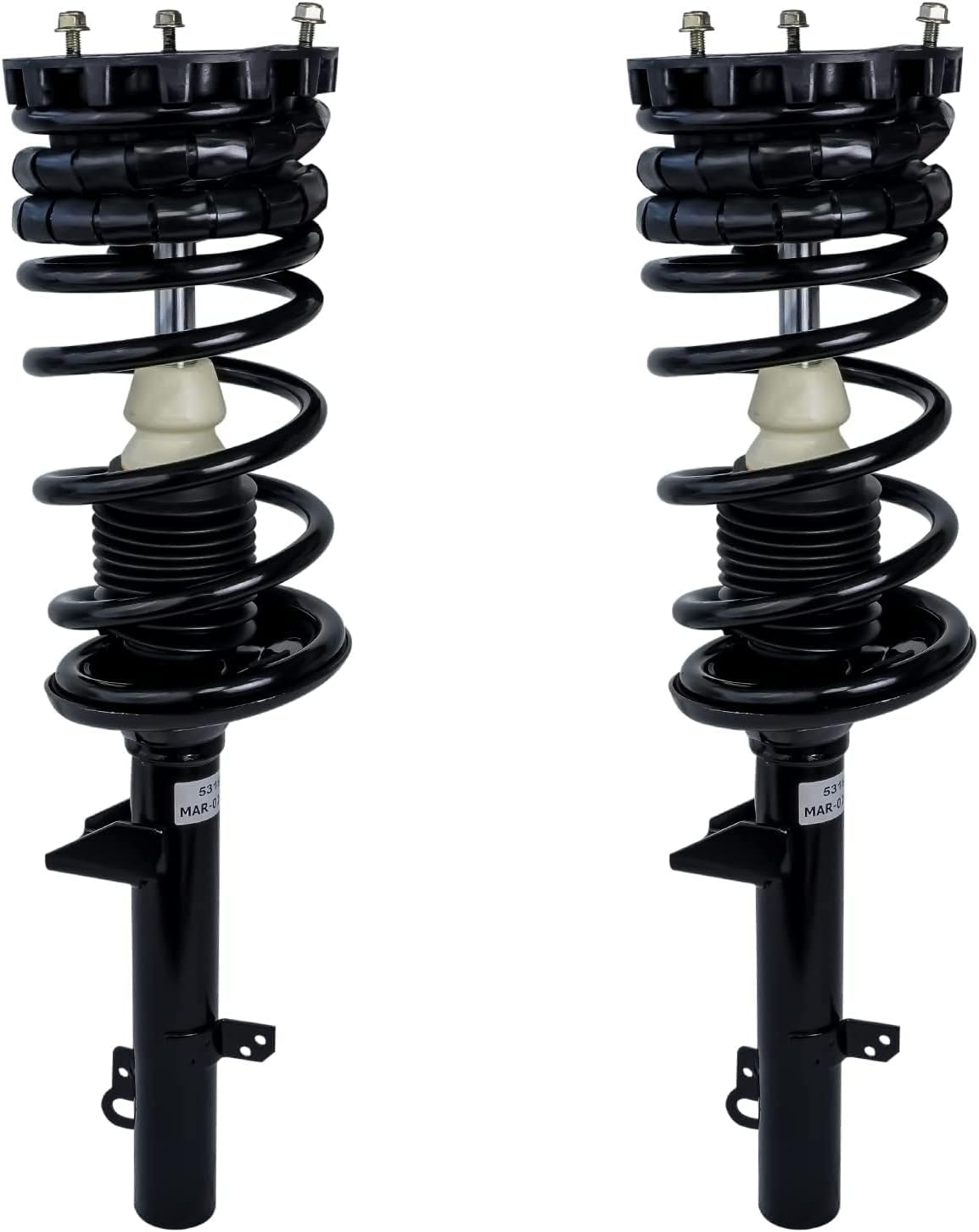Detroit Axle - Rear Struts Sway Bars for 94-07 Ford Taurus 94-05 Mercury Sable Complete 2 Struts w/Coil Spring 2 Rear Sway Bars 1994 1995 1996 1997 1998 1999 2000 2001 2002 2003 2004 2005 Replacement