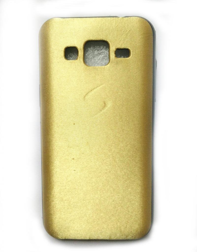 Tech Attires Samsung Galaxy J7 Prime (2016) Gold Silken Touch Fabric Washable Ultra Protection Rubberised Soft Back Phone Cover for Samsung Galaxy J7 Prime (2016)