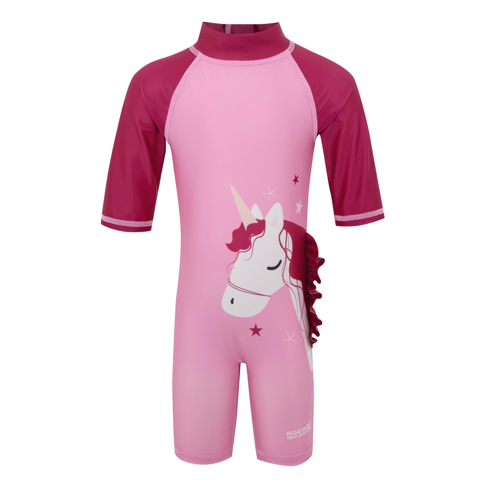 Regatta Kids Kids Animal Swim Suit Swimwear, Lightweight, Flexible & Quick Drying - Perfect for Water Sports Pink