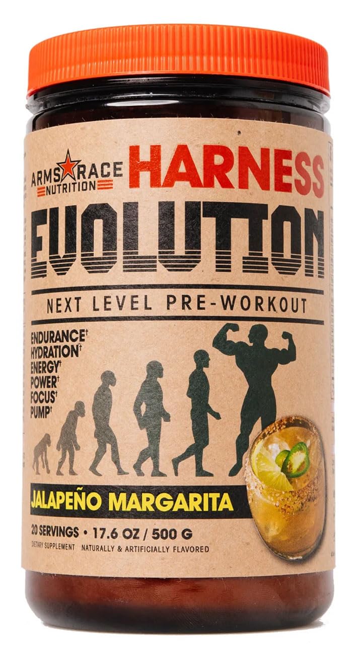 Arms Race Nutrition Harness Evolution Next Level Pre-Workout, 20 Servings (Jalapeno Margarita)