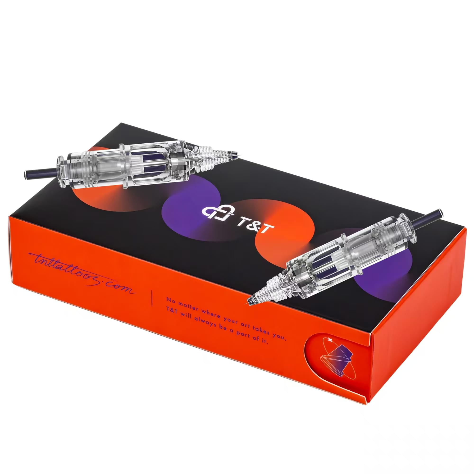 T&T AWE Tattoo-Nadeln – runder Liner, runder Shader und Magnum-Patronen, 20 Stück pro Box, langlebiger Edelstahl, kompatibel mit großen Tätowiermaschinen (AMZ-A1007RL)