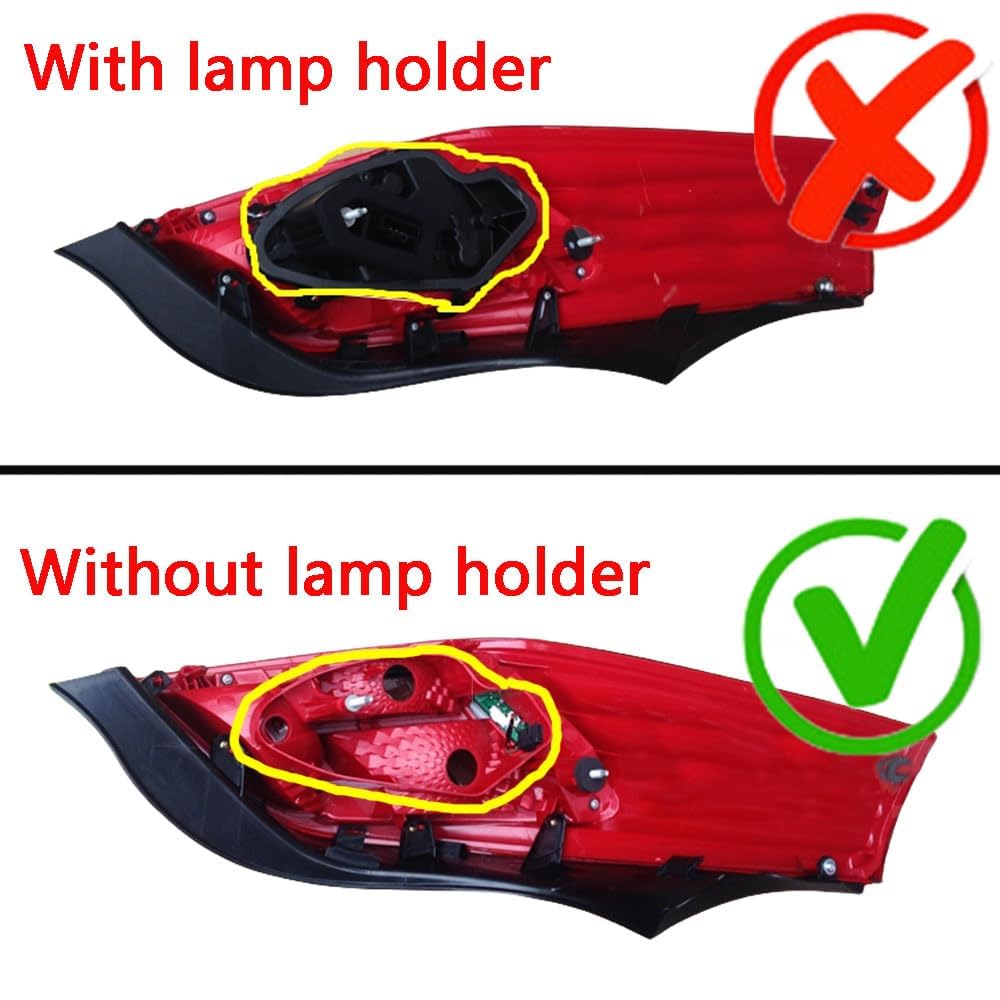 Piloto Trasero para Peugeot 508 2015 2016 2017 2018, Izquierdo Derecho Luz Trasera Freno Posterior Lámpara Luces Coche Reemplazo,A