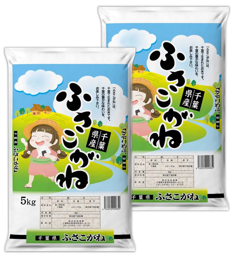 米　　千葉県産 ふさこがね 5kg×2袋セット Amazon.co.jp: 新米 令和8年産 千葉ふさこがね 5kg×2 10kg 千葉県産