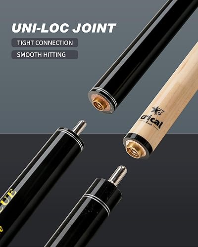 Miniatura 6 de CRICAL Taco de piscina de fibra de carbono de 0.465in0.492in con tecnología de billar profesional de baja desviación