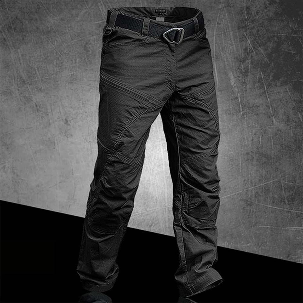 Pantalon Tactique Imperméable pour Hommes - Pantalon Cargo Militaire, Pantalon Droit Décontracté Résistant À l'usure, Élastique pour Hommes, Pantalon D'Armée De Combat Swat De Randonnée en P