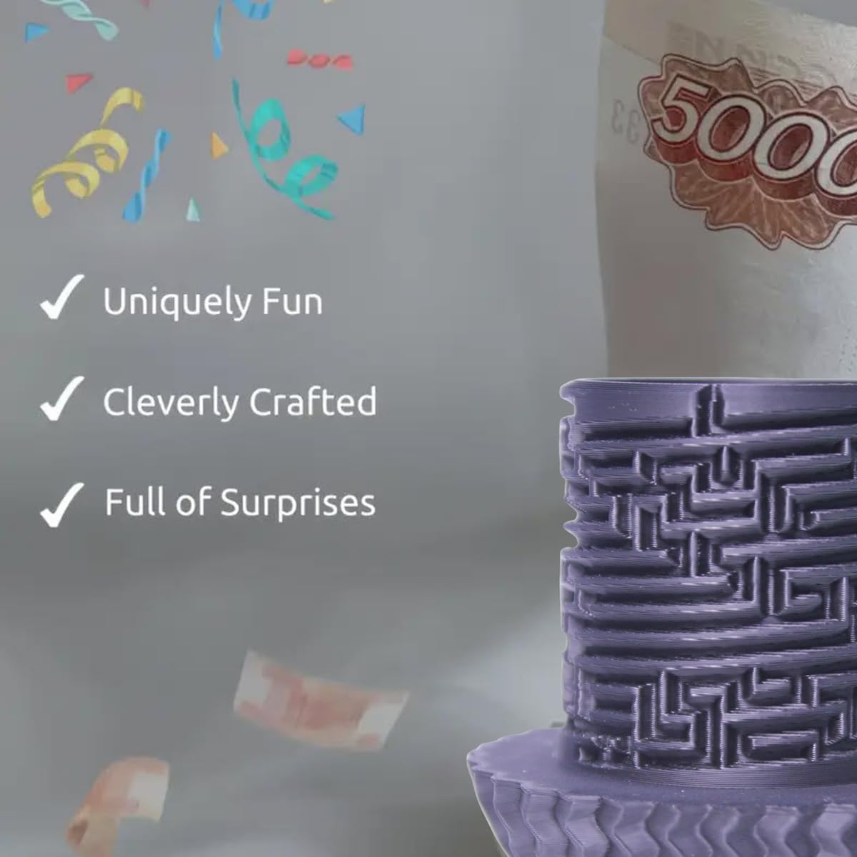 2026 Creative Gift Box: Easter Egg Mystery Puzzle with Hidden Compartment, Reusable Brain Teaser Game for Adults & Kids, Money Gift Ideas for Birthday Christmas Party Celebration