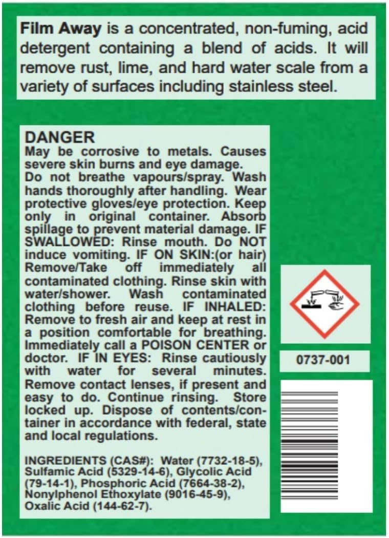 Detco-Instant Toilet Tank Concentrate Cleaner, Removes Calcium, Lime, Rust and Hard Water Stain & Bathroom Cleaner. - 128 oz.