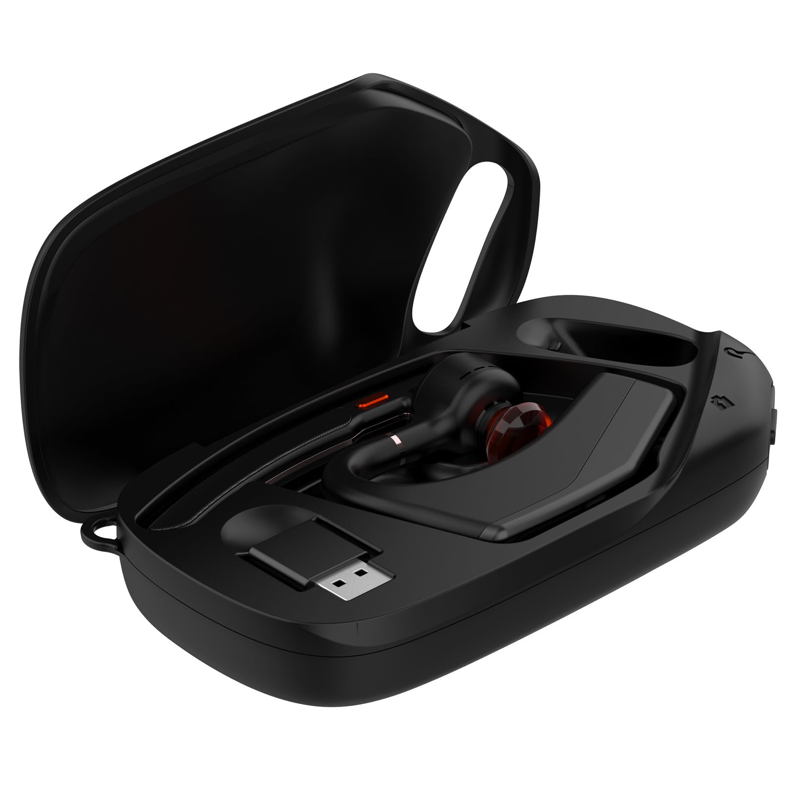 Custodia portatile con funzione di ricarica per Poly Voyager Legend 50/30 cuffie Custodia protettiva da trasporto con cavo USB-C