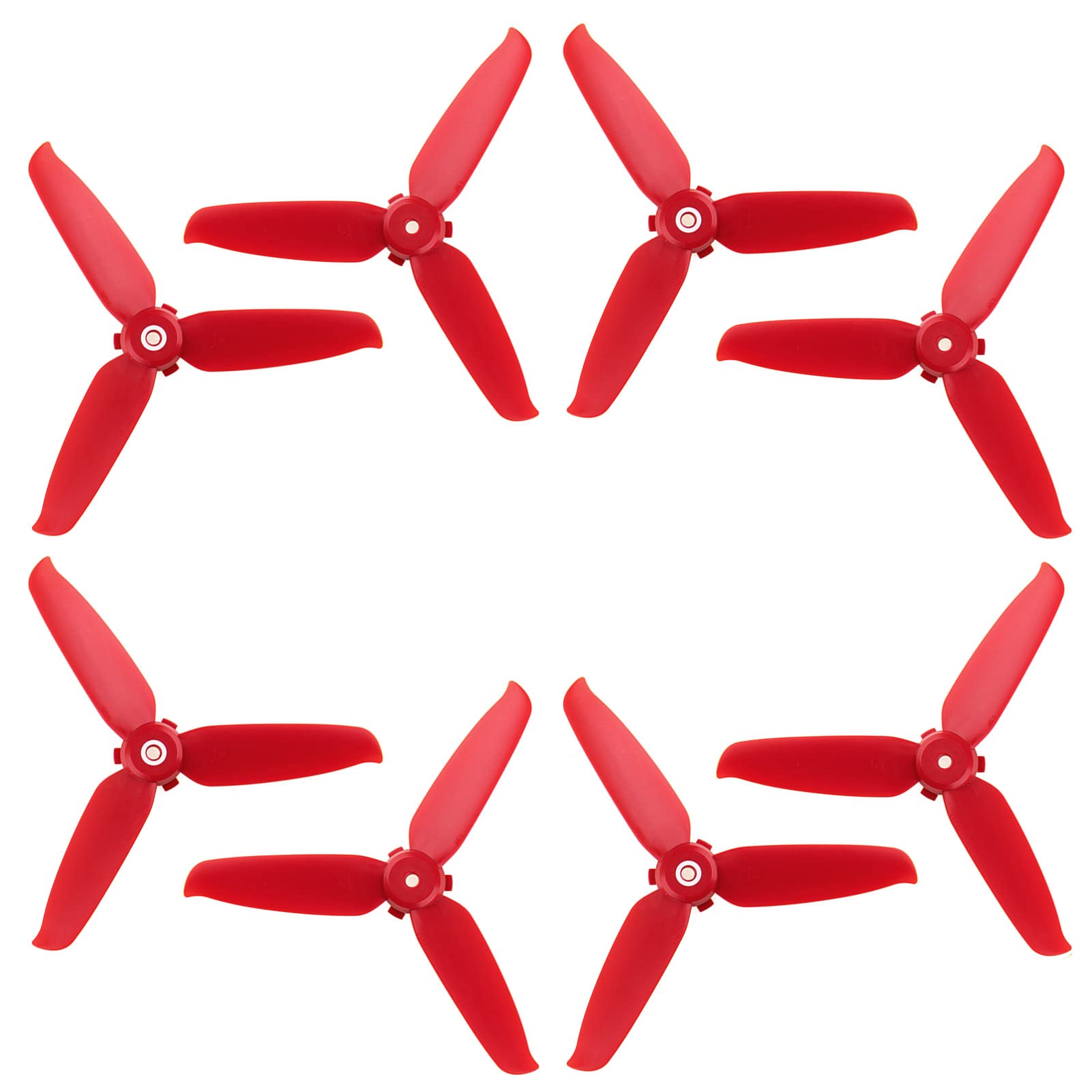 8-pack Of Red DJI FPV Drone Propellers (5328 Style). Replacement Props From Dronetech – Keep Your FPV Drone Flying Smooth.-1387178