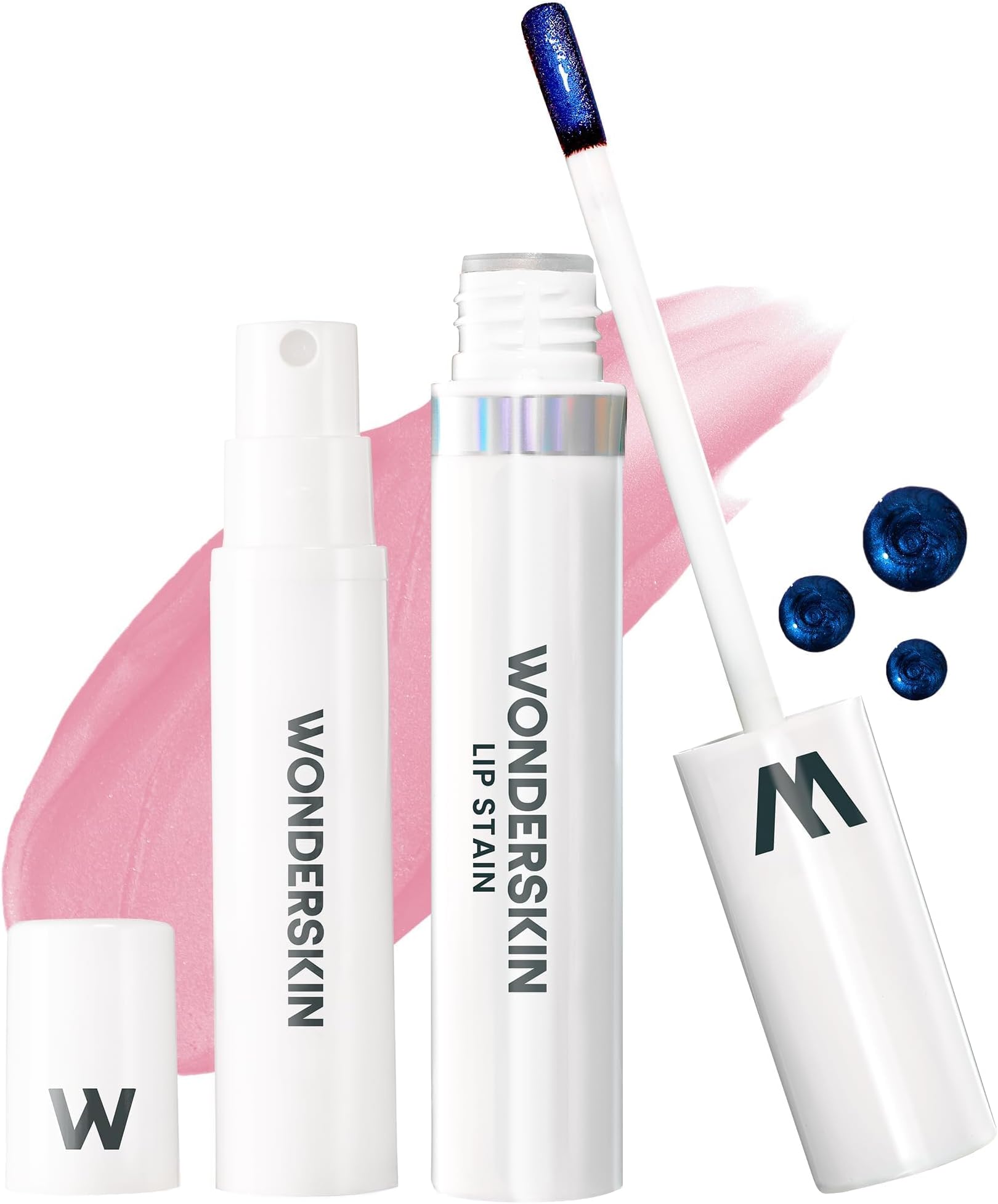 Wonderskin Wonder Blading All Day Lip Stain Peel Off Masque and Kit - Long Lasting, Waterproof Pink Lip Tint, Transfer Proof Natural Makeup Stain Kit (Beautiful)