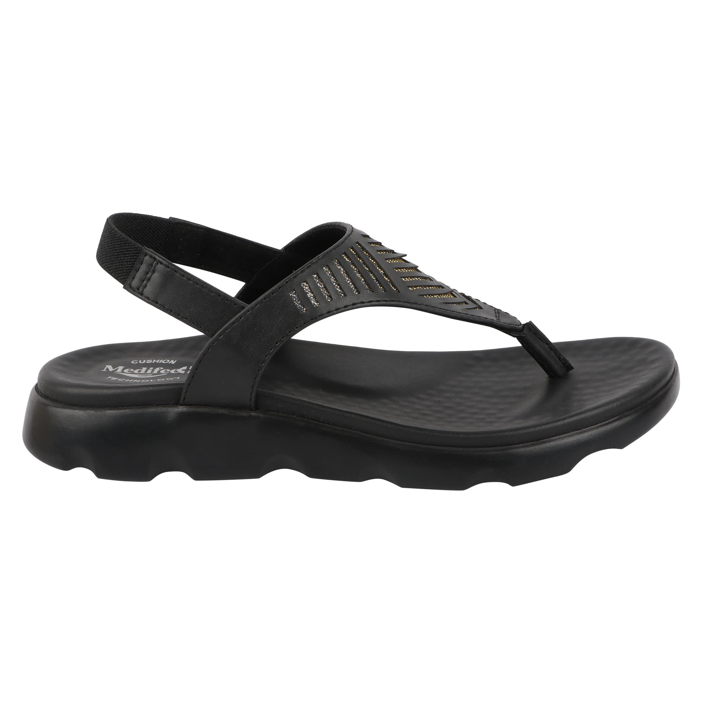 Medifeet Womens Replay Sandals (BLACK, numeric_8) (B0C6GYH7P7) Amazon Price History, Amazon Price Tracker