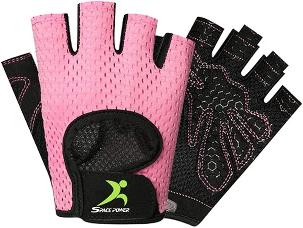 spacepower Workout Gloves - Lightweight Breathable Gym Gloves for Women & Men's Exercise