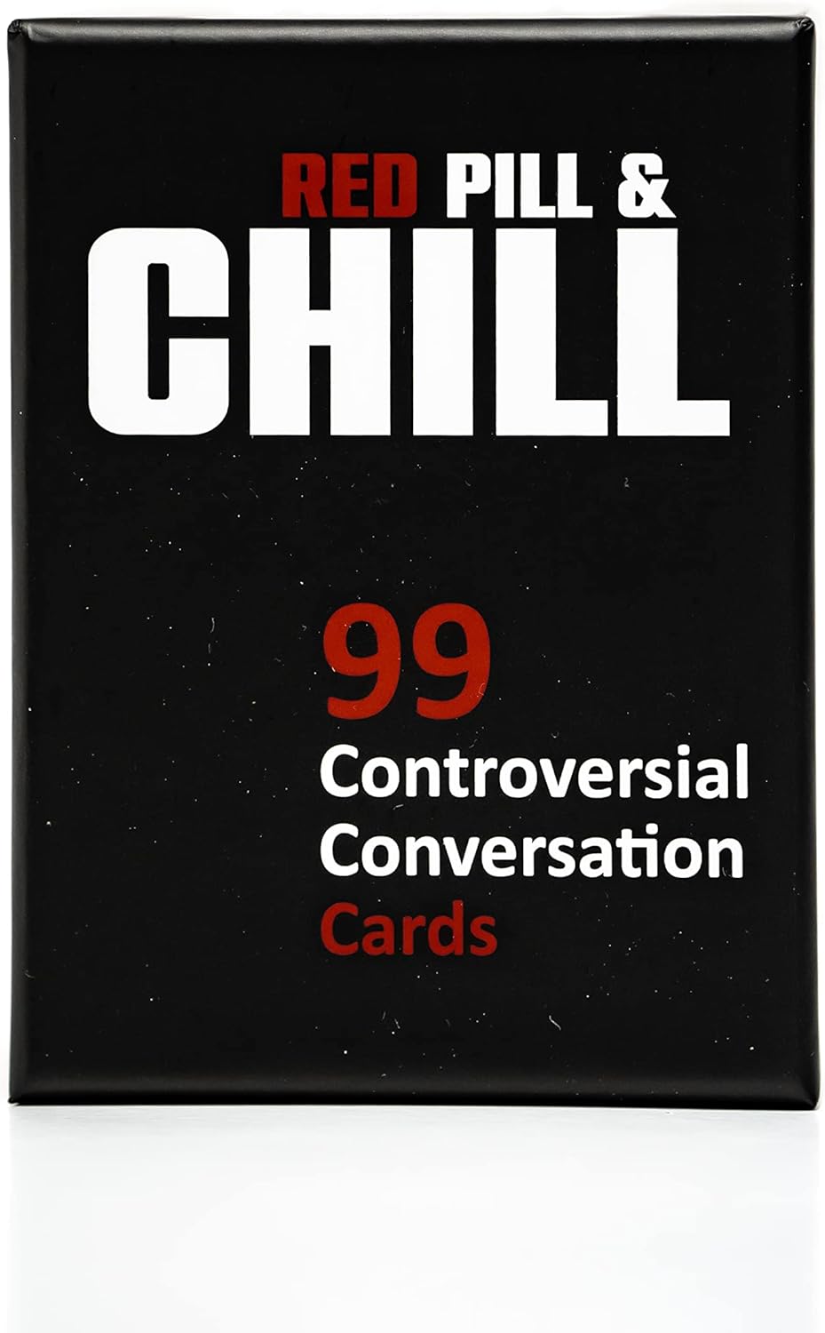 Red Pill & Chill: Card Game - 99 Conversation Starter Questions Explore Deeper Understanding Connection with Your Partner, Friends Family Date Night, Dating Relationship Cards, Black