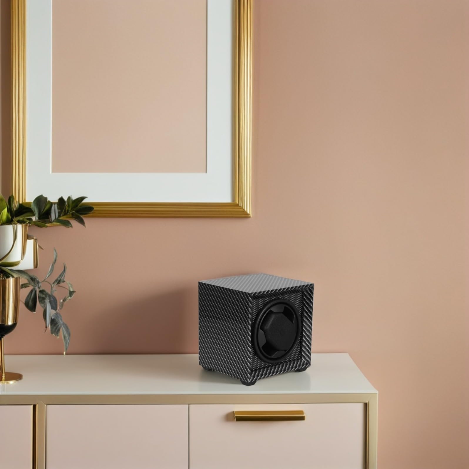 Carica Orologi Automatico Singolo Motore Silenzioso, Compatibilità, Struttura in Mdf e Abs, per Scrivania e Ufficio, Alimentazione USB Regolabile