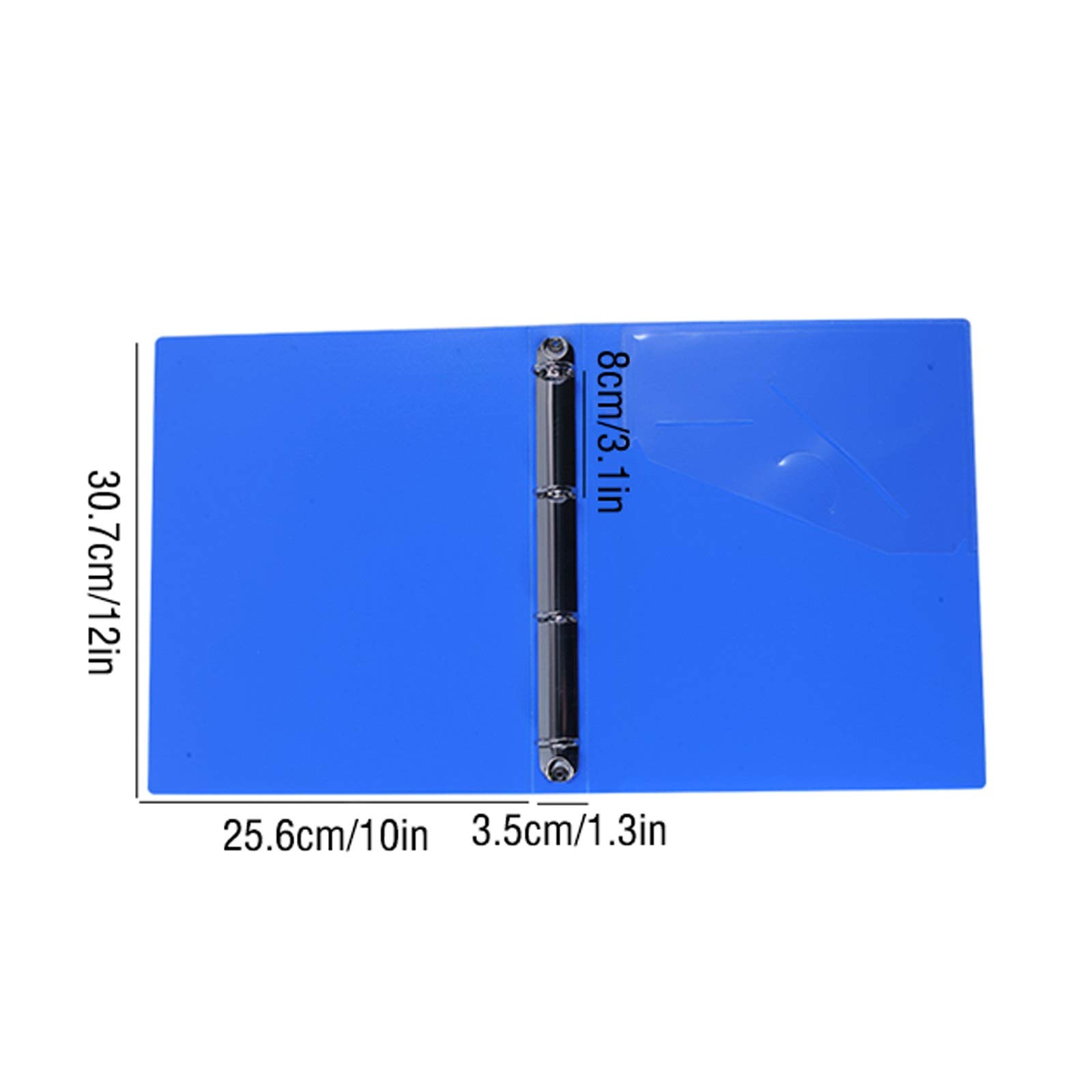 Buste per archiviazione Cartelle O-clip a4 e lettere cartelle a 4 foro Cartelle di archiviazione dati PP File Gestione delle cartelle Binder con tasche Inserire (10 confezioni) Cartelle di plastica (