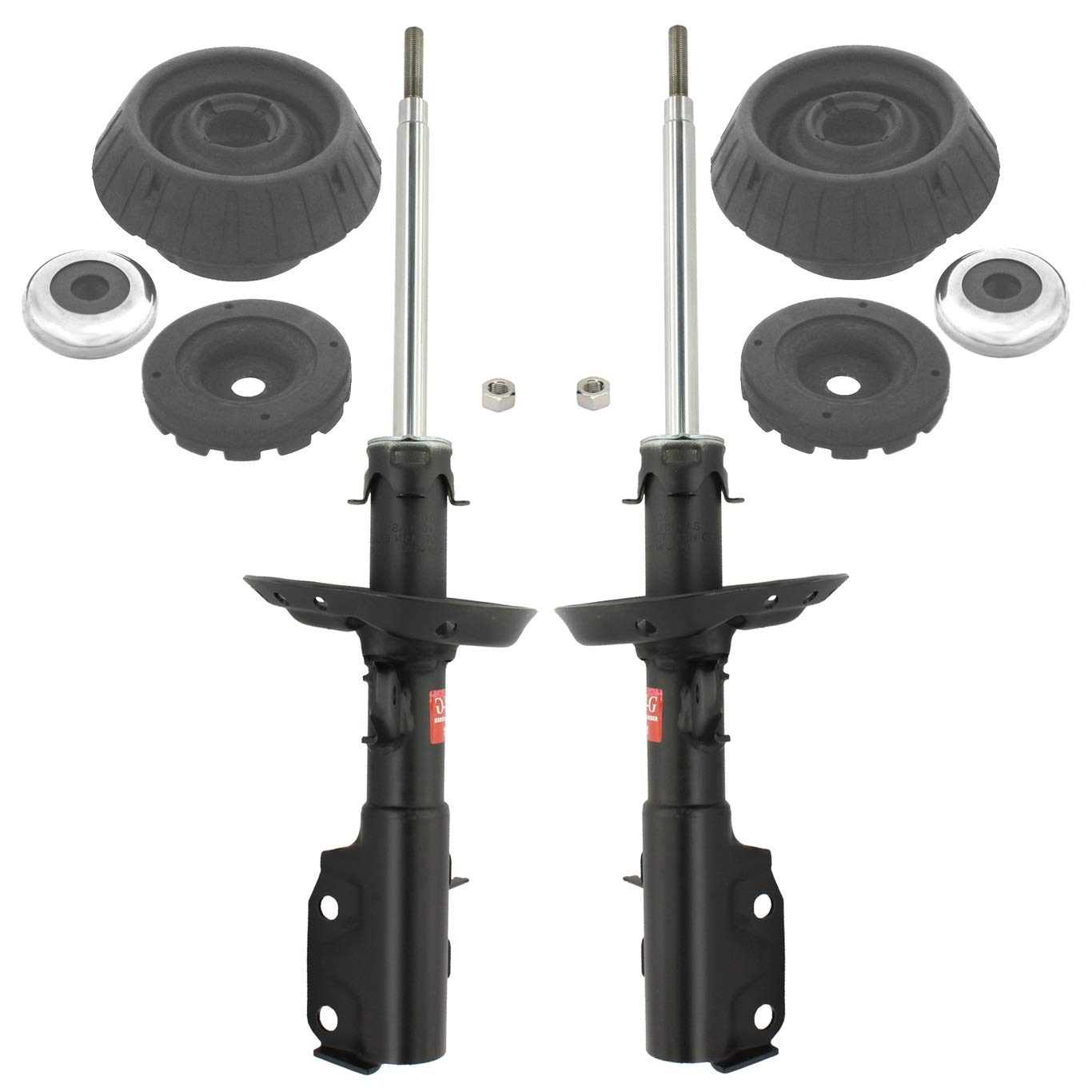 サスペンションキット 一式 黒 Honda Fit GD1 Amazon.com: Front Suspension Struts and Mounts Kit For Honda Fit