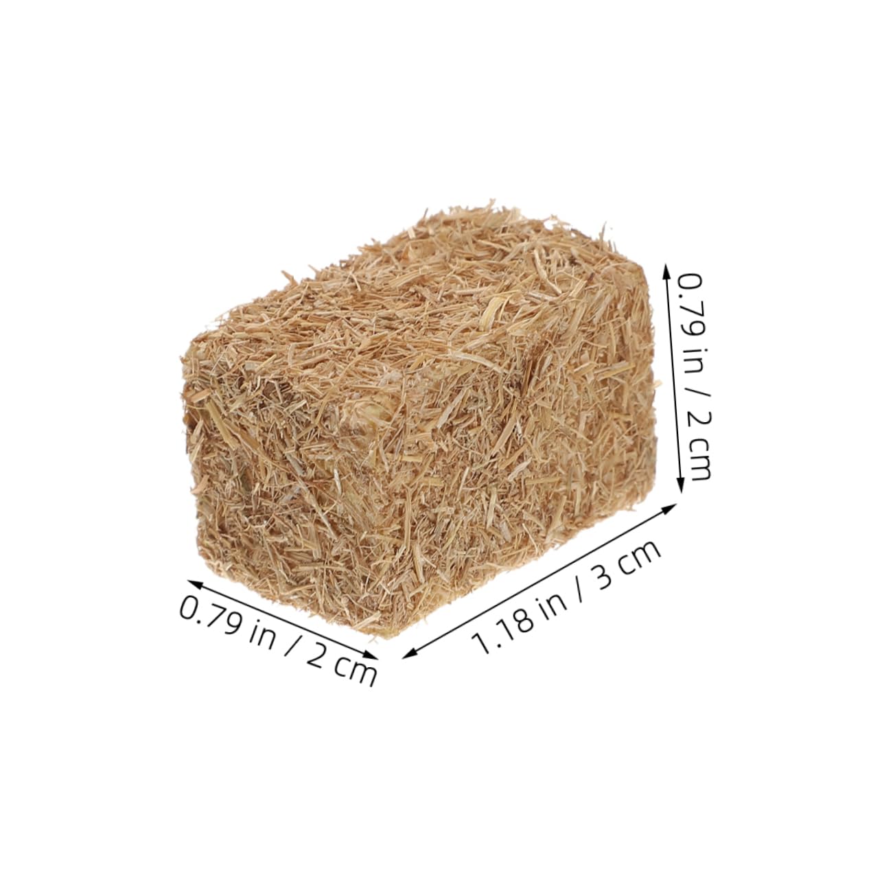 TOYANDONA Miniature Haystack Model 8Pcs Faux Straw Bales for Dollhouse Decoration Farm Scene Craft Accessories 1.18 X 0.79 X 0.79In Realistic Small Hay for Diy Display - Image 2