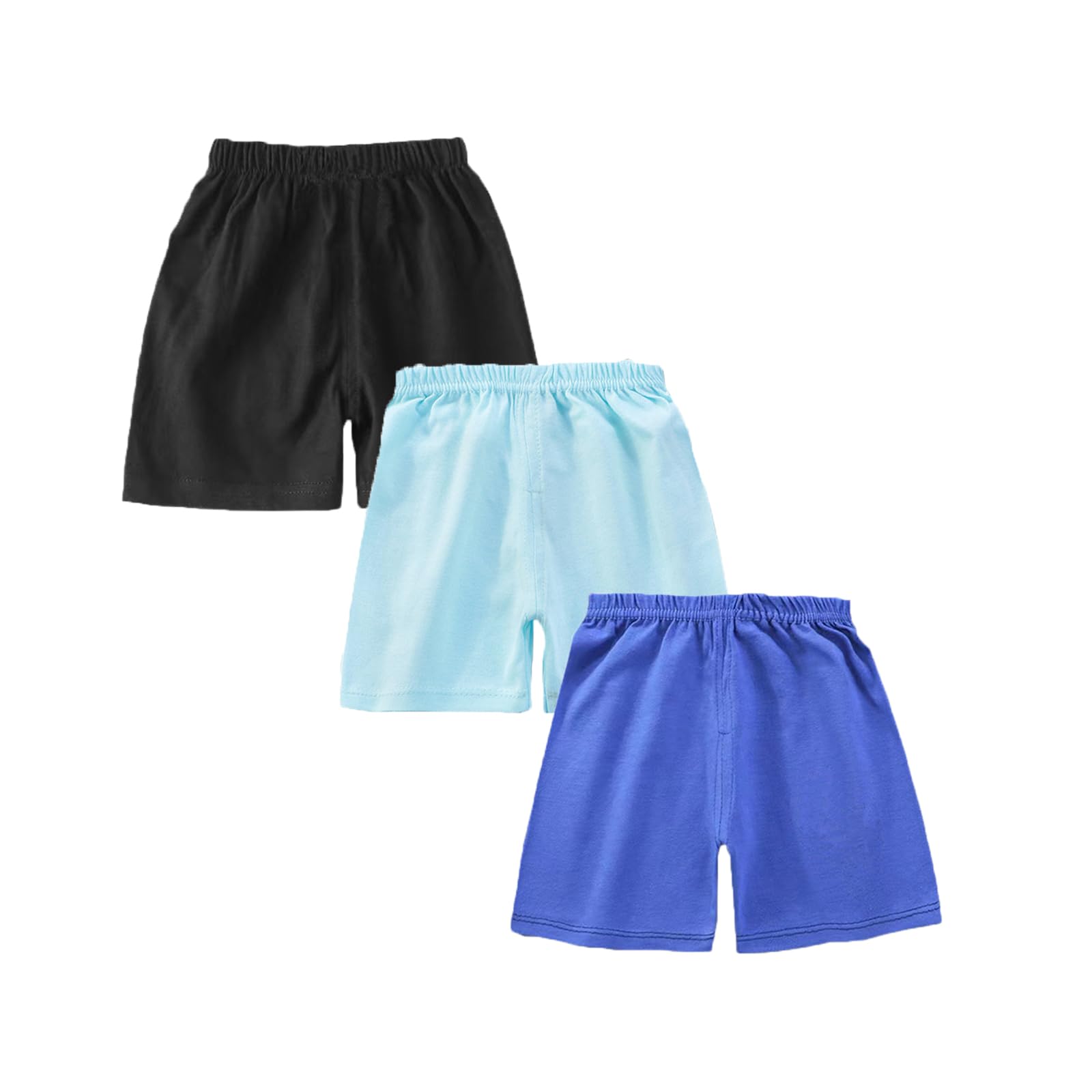 loyboon Toddler Shorts for Baby Boy Girls Athletic Cotton Shorts Summer Clothes Short Pants 3 Pack 1-5Years