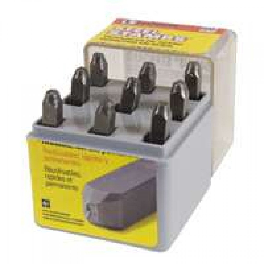 CH Hanson 20541 9 pezzo 1/20,3 cm numerazione stamp set – 0 thru 8 (6 è usato come 9)