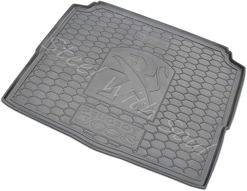 AV-G Goma totalmente adaptada | Tapete de carga para maletero para Peugeot 3008 (2.ª generación) 2017-2020