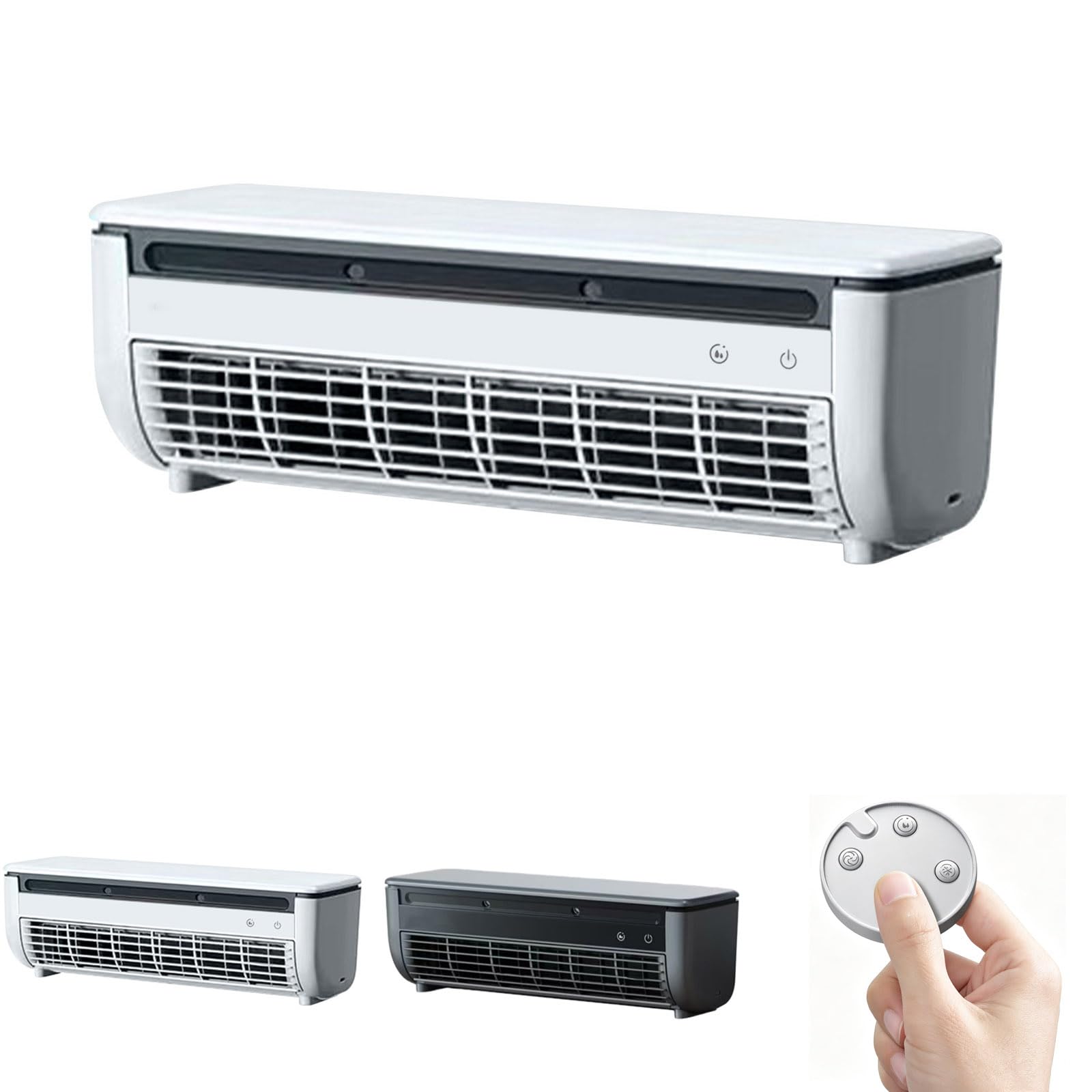 Dual‑Use Air Conditioner, 9000 BTU Cooling & Heating Combo Unit, Portable 4‑in‑1 Cool/Heat/Dehumidify/Fan, Quiet & Energy‑Saving with Remote Control, for Home Office Bedroom (White)