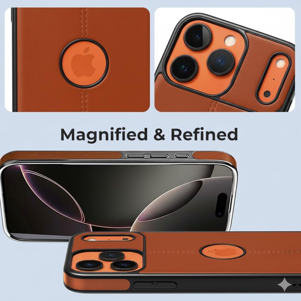 QHOHQ Premium Leather Case for iPhone 17 Pro Max 6.9 Inch