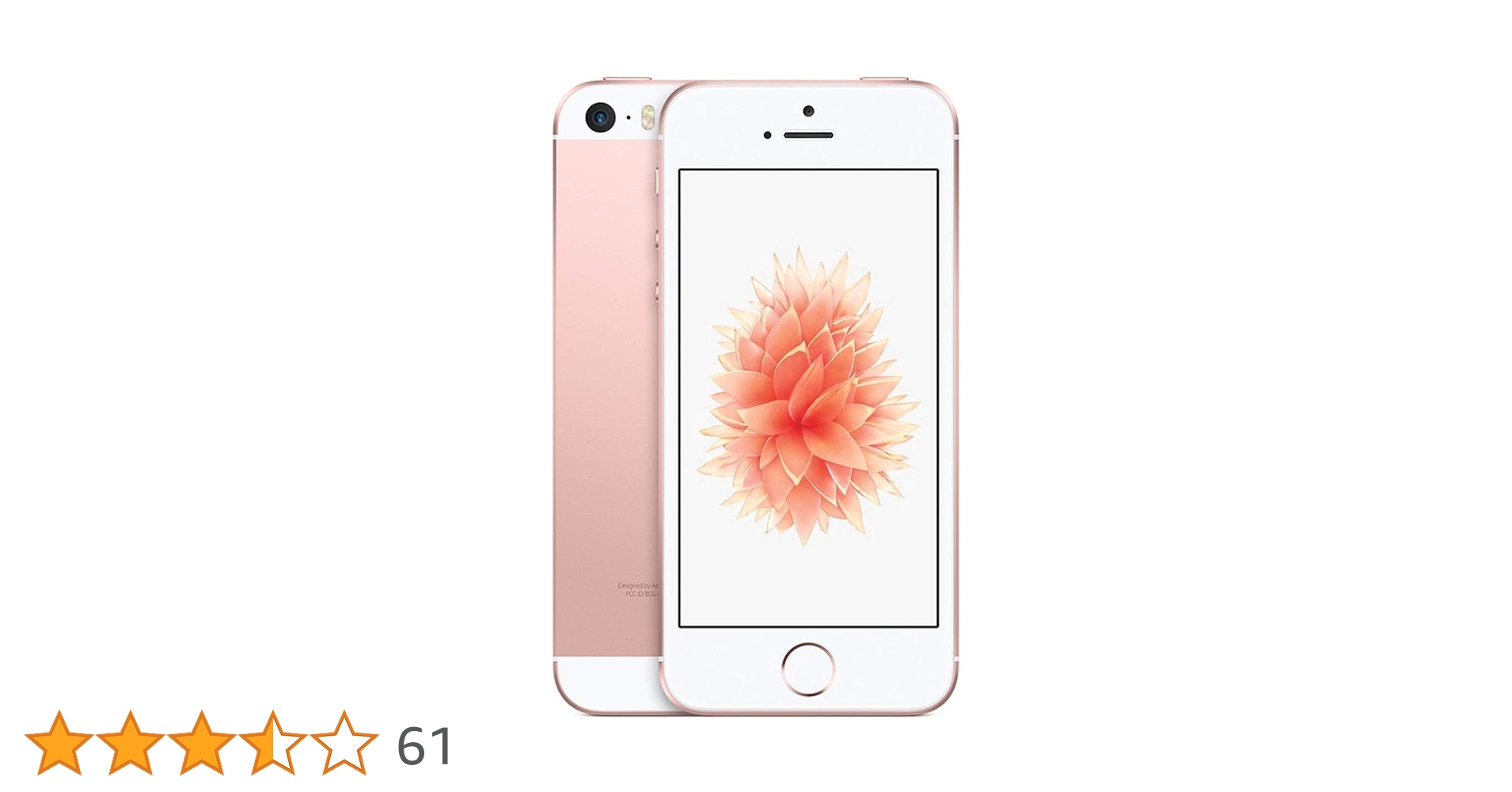 iPhone SE Rose Gold 64 GB SIMフリー Apple iPhone SE 64 GB Unlocked, Rose Gold (Renewed) : Amazon