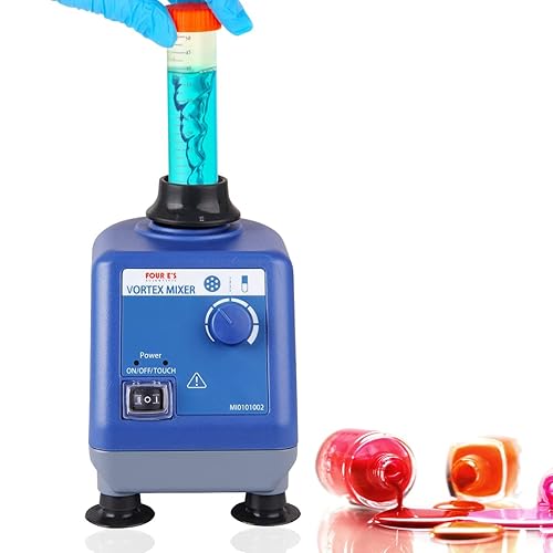 Mezclador de laboratorio Vortex - Modos táctiles y continuos, máquina agitadora de vórtice para tubos de ensayo, pinturas, esmalte de uñas, tinta de