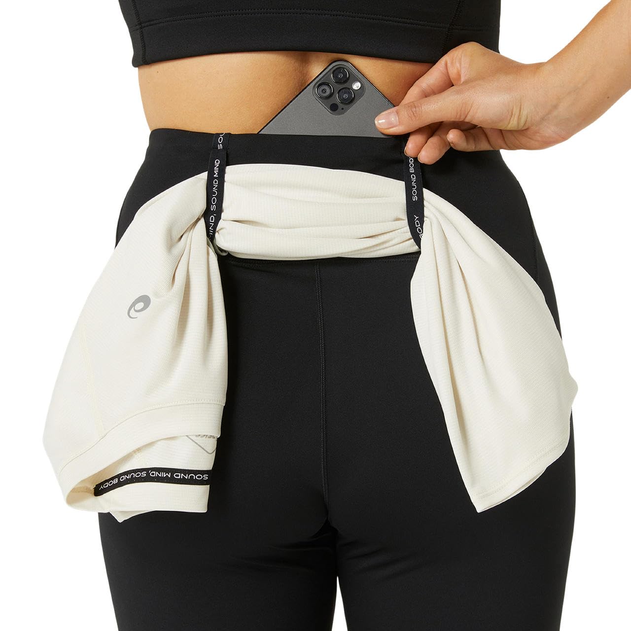 ASICS Damen Road High Waist Tight Laufbekleidung Lauftight Performance Black - Schwarz L