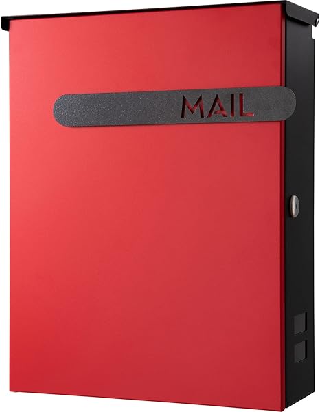 Amazon カバポスト Cabapost ポスト郵便受け マンモス ポスト 大型 角1 レターパック対応 郵便ポスト 壁掛 左開 Diy 工具 ガーデン