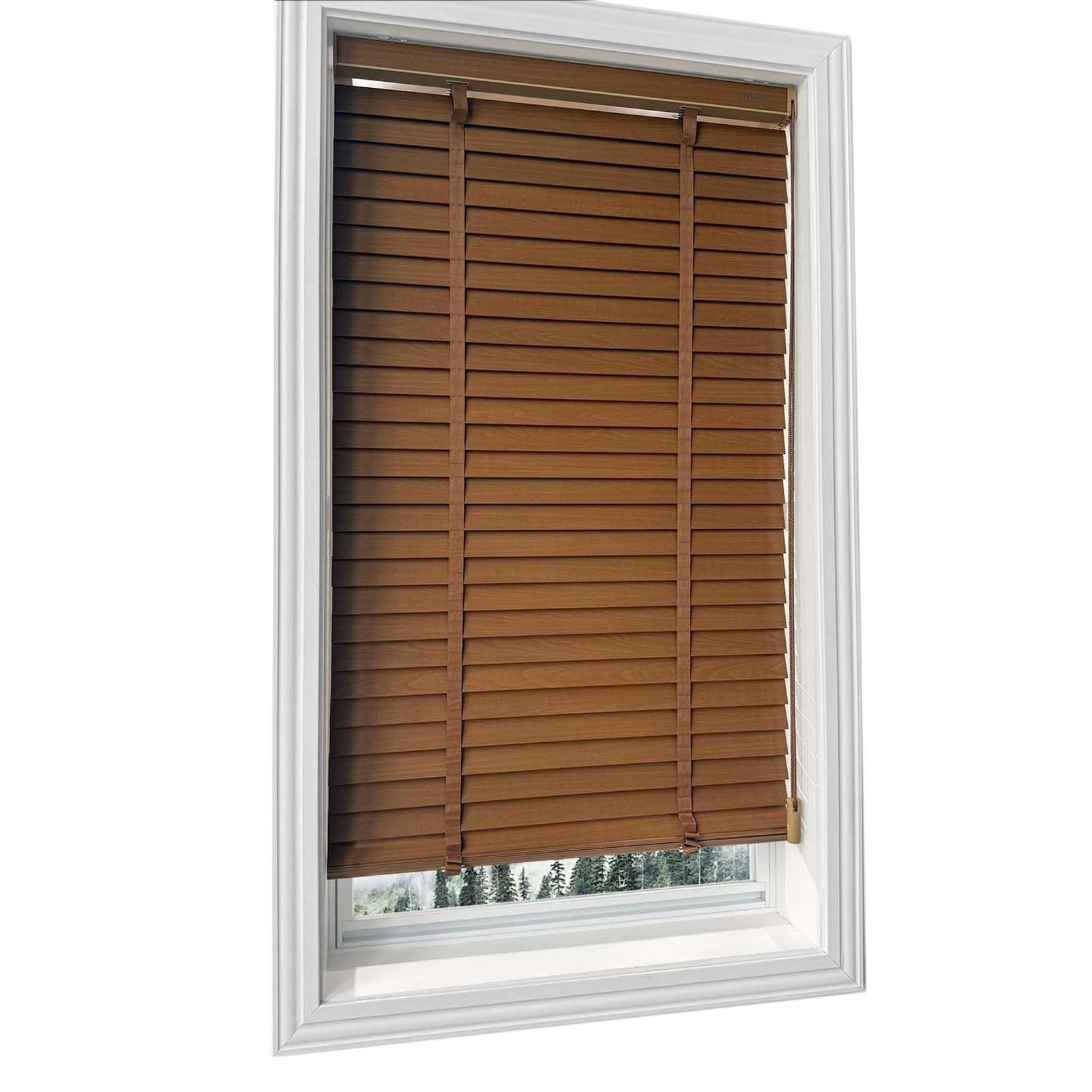 ATYUJKB Wooden Blinds For Windows, Venetian Blinds With Adjustable Slats, Window Blinds Providing Light Control And Privacy, Easy To Maintain, For Bedrooms, Living Rooms, Or Offices (E 70x130cm(WxH))