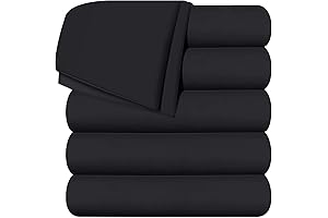 Utopia Bedding Twin Black Flat Sheet - Ultimate Comfort, Soft and Breathable