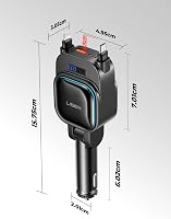 LISEN 96 W 4 az 1 ben szivargyújtós autós töltő USB C feszültség kijelzővel 12 24 V gyorstöltő iPhone 16 15 Pro Max Galaxy S25 S24 Ultra 8