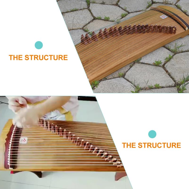 Abaodam 21pcs Guzheng Bridge Instrument Accessories Musical Bridge for Chinese Zither Koto Replacement Parts - Image 3