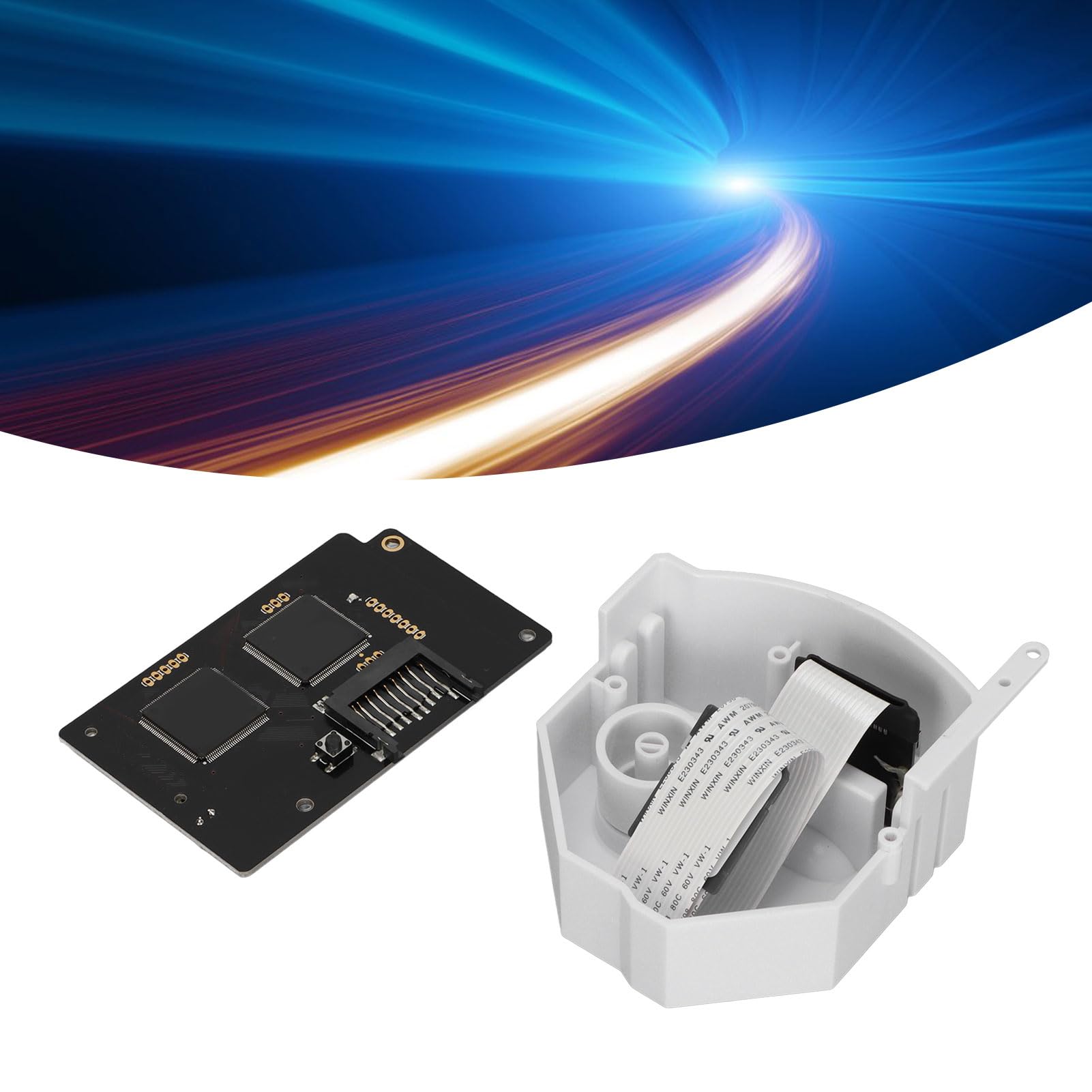 Scheda di Simulazione unità Ottica V5.5 con Scatola per Schede di Espansione per Console Dreamcast Materiale Robusto Ad Alta compatibilità per gli Appassionati di Giochi (#3)